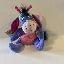 Disney Store Eeyore Butterfly Easter 2000 Mini Bean Bag 8" Plush With Tags
