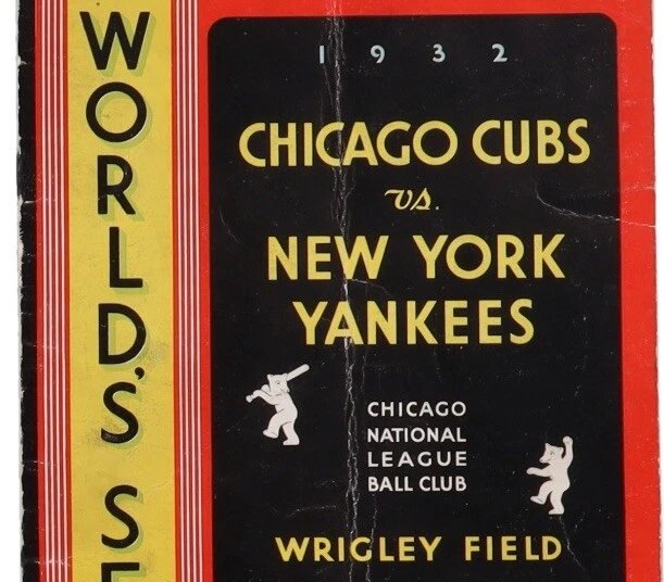1932 World Series Program Babe Ruth Called Shot New York Yankees Chicago Cubs - Image 4 of 4