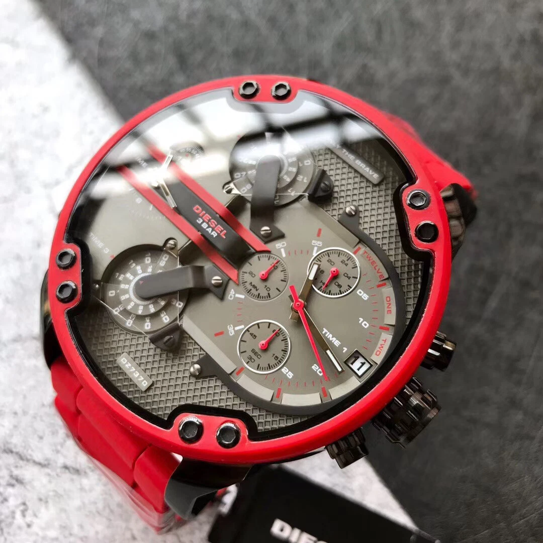 Montre diesel rouge dz7370 cheap