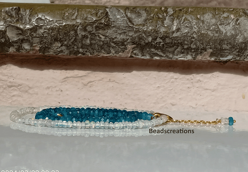 Ethiopian Opal and Neon Appetite Beads Necklace Fire Opal Beaded Jewelry Gifted - Picture 4 of 5