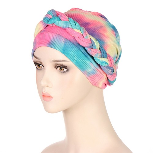 Mujeres Hiyab Trenzas Cáncer Sombrero Quimio Gorra Pañuelo Envoltura Turbante Pérdida de Cabello Gorro - Imagen 10 de 22