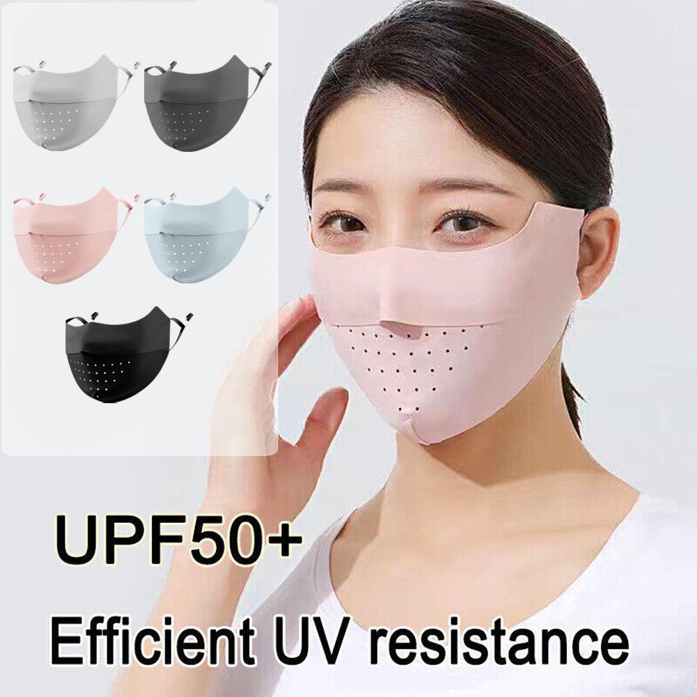 Lady Summer Thin Face Mask Mesh UV Sun Protections Sunscreen Ice Silk