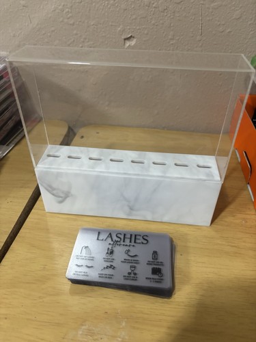 L Ash Tweezers Storage Container Box with Lid Tweezers Holder for Eyelash
