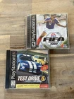 Test Drive 5 + FIFA 2002 PS1 PlayStation 1 Game Lot Bundle - CIB Racing Soccer