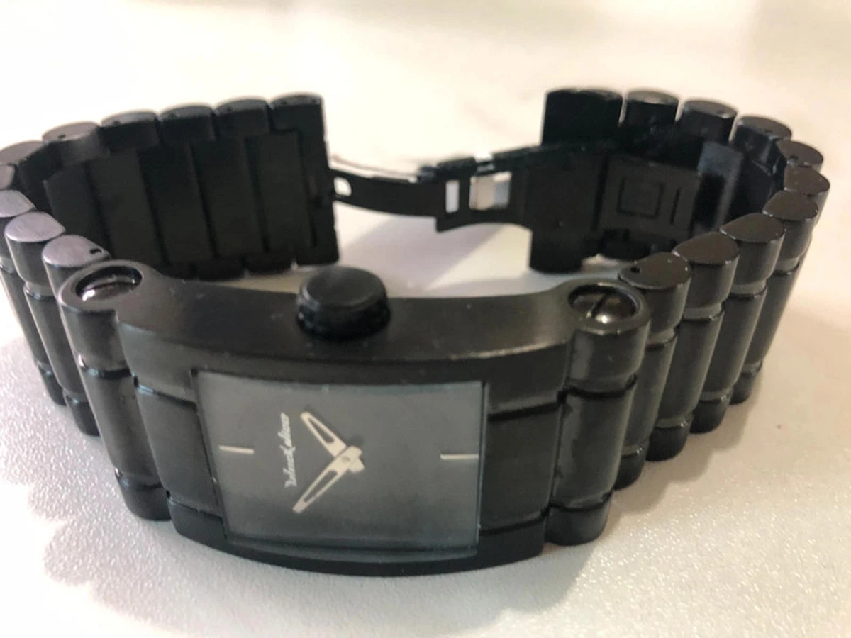 black diceの腕時計 Black Dice Unisex Roller with Silver Dial and Leather Strap Watch