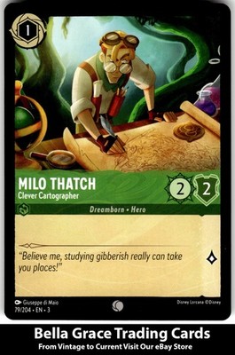 Milo Thatch #79/204 Into the Inklands Disney lorcana Common