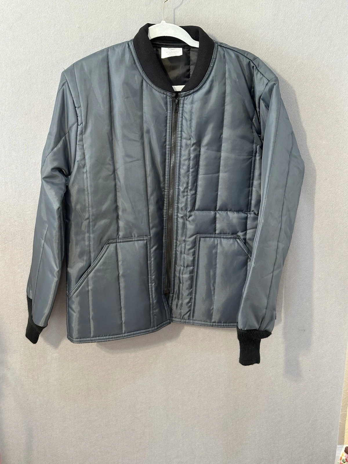 RefrigiWear Jacket Full Zip Econo Tuff 925 Blue 15 Degrees Workwear Size Small