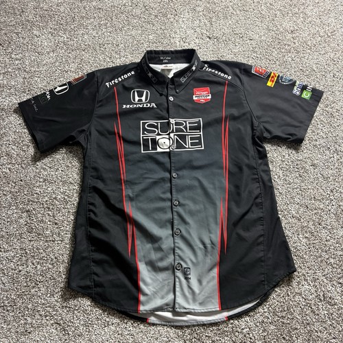 INDYCAR Crew Shirt Andretti Autosport Honda Suretone Firestone XXL 2XL Some Snag