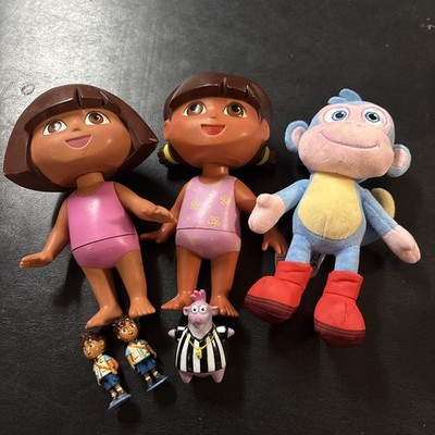 Dora the Explorer Lot of 6 Figures and Dolls and Plush