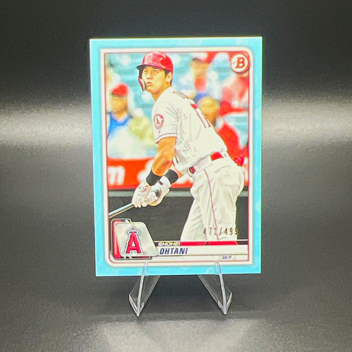 2020 Bowman Shohei Ohtani Los Angeles Angels Sky Blue #26 471/499