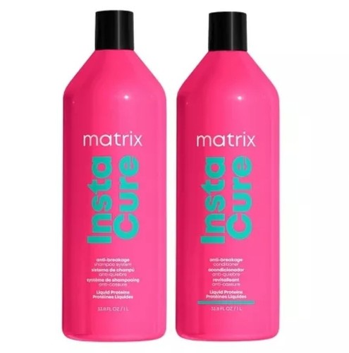 New- Matrix Insta Cure Shampoo & Conditioner Duo- Liters 33.8oz