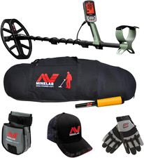 X-Terra PRO Waterproof Metal Detector Set with Pinpointer, Bag, and Accessories