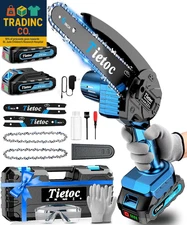 Mini Chainsaw, 6 Inch Chain Saw Cordless, 880W Powerful Electric Handheld Chains