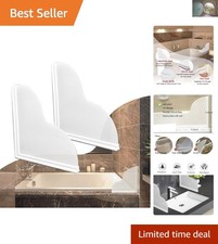 Elegant Waterproof Shower Splash Guard Kit - 2 Large Self-Adhesive Guards
