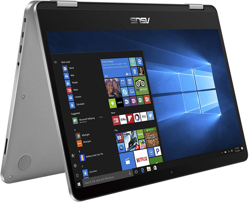 ASUS J401MA-PS04T 14" 2-in-1 Touch Laptop Intel Celeron N4020 4GB 128GB Win10 - Picture 1 of 7