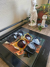Women  s Oversized Square Sunglasses Lot of 3 Multicolor Plastic Tinted