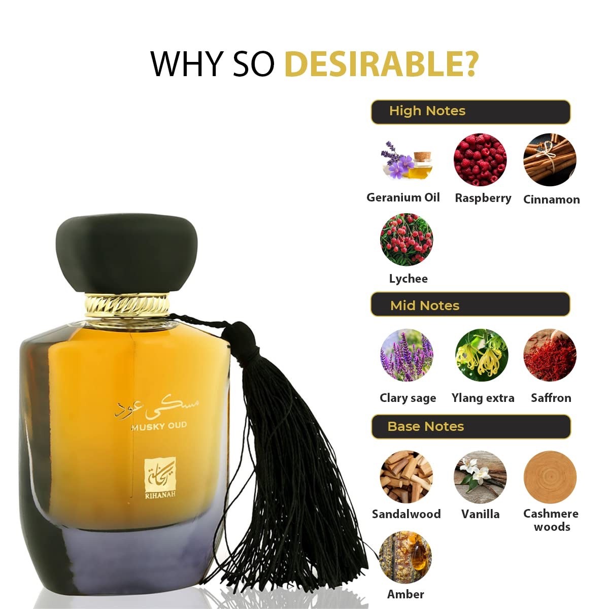 Musky Oud by Nusuk Eau De Parfum Spray (Unisex) 3.4 oz/e 100ml Brand New Sealed