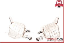 12-17 Audi A7 A6 Rear Left & Right Side Exhaust Muffler Tips Set of 2 Pc OEM