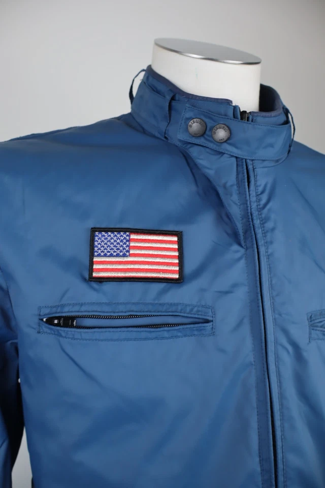 Blauer Jacket Light Man Size XL Man Vintage Casual Jacket Zip with Logo - Image 3 of 4