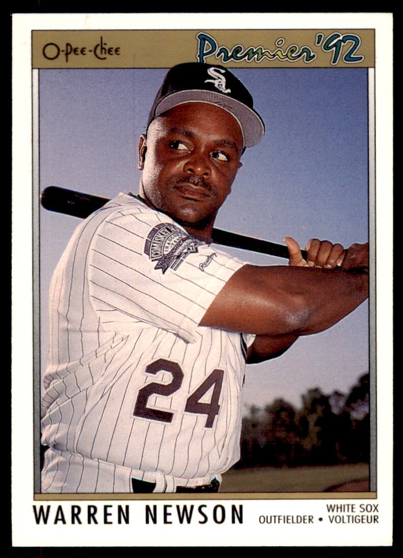 1992 O-PEE-CHEE PREMIER WARREN NEWSON ROOKIE . CHICAGO WHITE SOX #76
