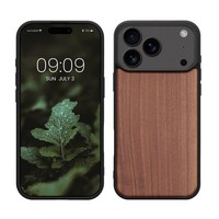 Holz SchutzhüLle FüR Apple Iphone 17 Pro Max Hardcase Tpu Bumper Walnussholz