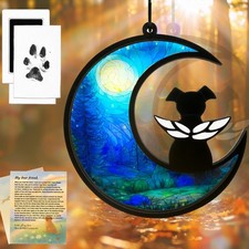 Dog Memorial Gift for Loss of Dog   DIY Angel Memorial Suncatcher  Paw Pr