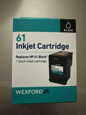WEXFORD Inkjet Cartridge, Replaces HP 61, Black Ink Pack Cartridge Refill