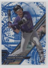 2017 Topps High Tek Pattern 1 Blue Rainbow 23/75 Trevor Story #HT-TS 0l1