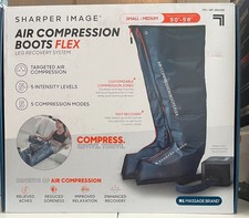 Sharper Image Air Compression Boots Flex Leg Recovery System Small/Medium