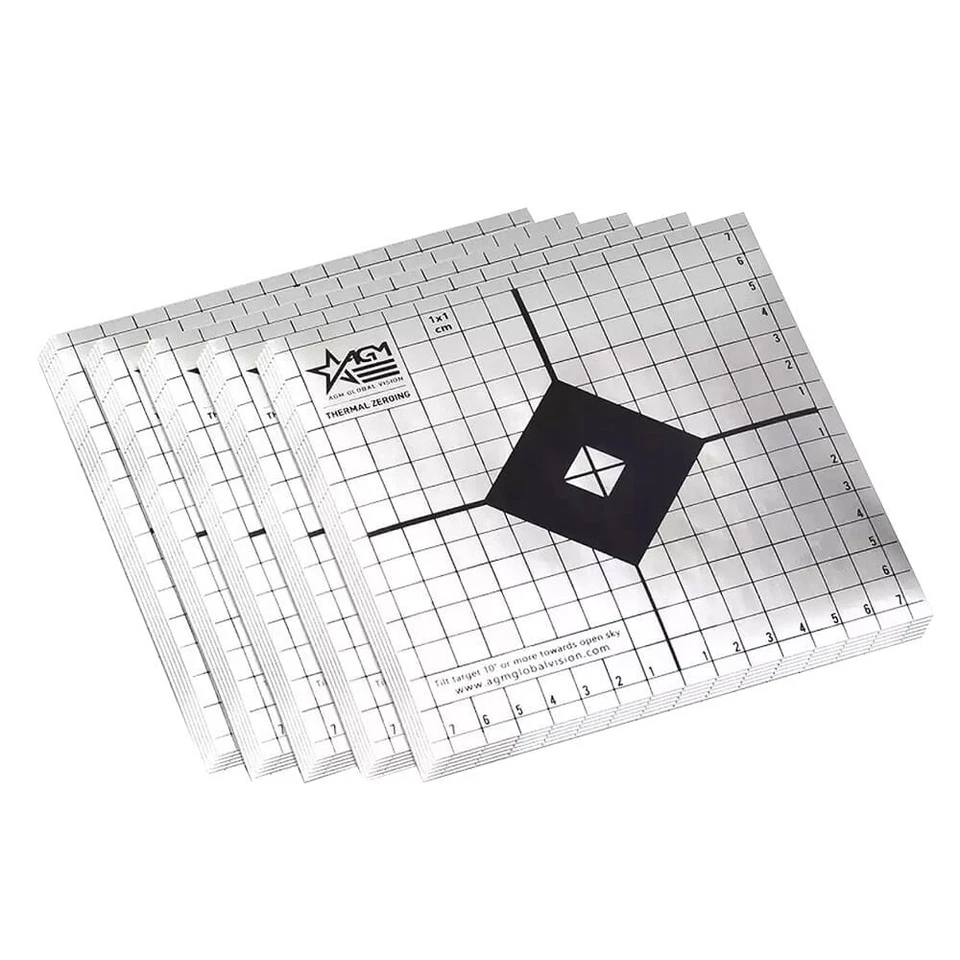 AGM GLOBAL VISION AGM Thermal Targets 15x15cm 25-Pack for Precision Zeroing (633125S1)