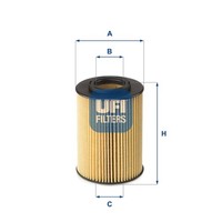 Ufi ÖLfilter 25.075.00 Filtereinsatz FüR Santa Ed FÉ Tg Fd Nf Sw Jm Kia Cee Cm 2