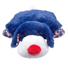 Rare Limited Edition Pillow Pets Pee-Wee 2011 Patriotic Pup USA Dog 14" VTG