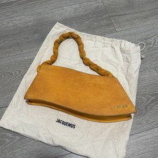 Auth Jacquemus La Vague Women Shoulder Bag Leather Orange Second Hand