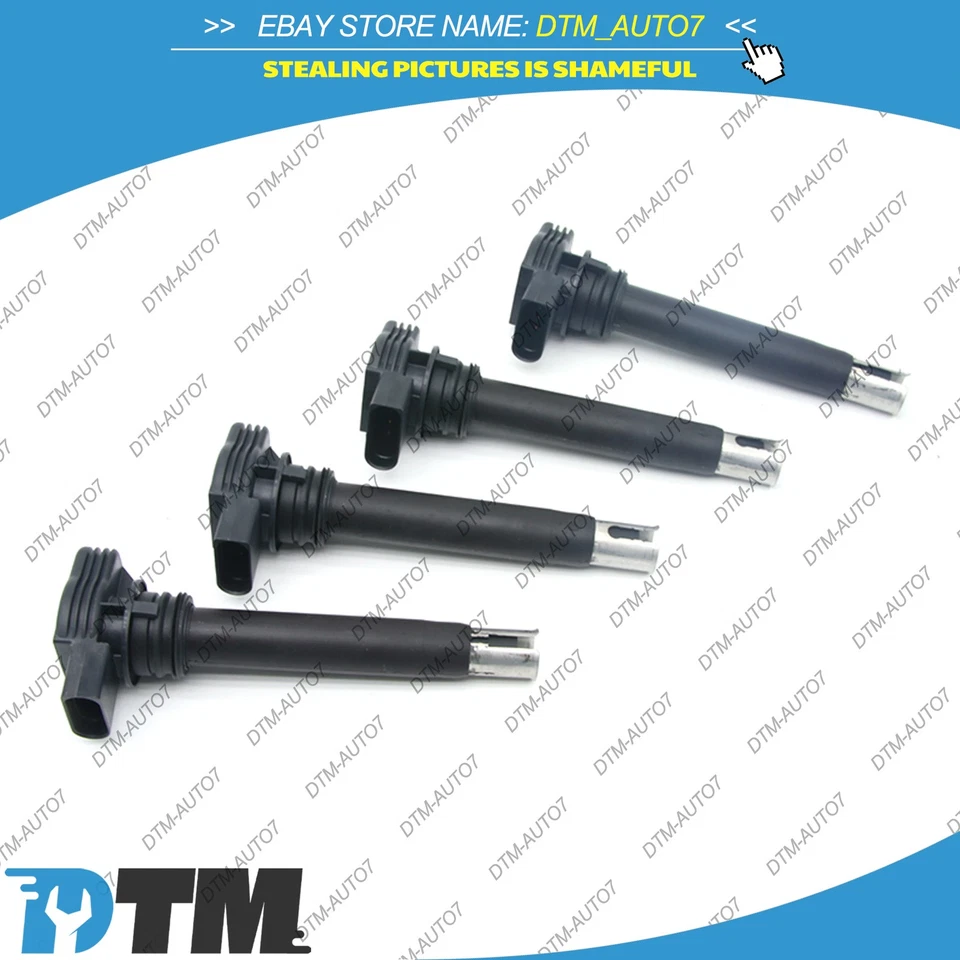 4x Bujías de bobina de encendido BOSCH genuinas para VW Jetta Golf Passat Audi A5 A4 Q5 Foto 3 de 4