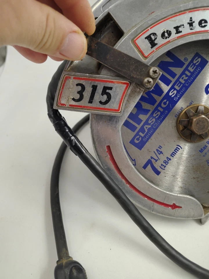 Vintage Porter Cable Model 315 Circular Saw 7*-1/4" Blade In It, Works Great! - Image 2 of 4