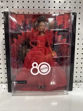 Black Barbie AA 80th Anniversary Designer Doll ~ Mattel ~ New ⭐️🌹⭐️
