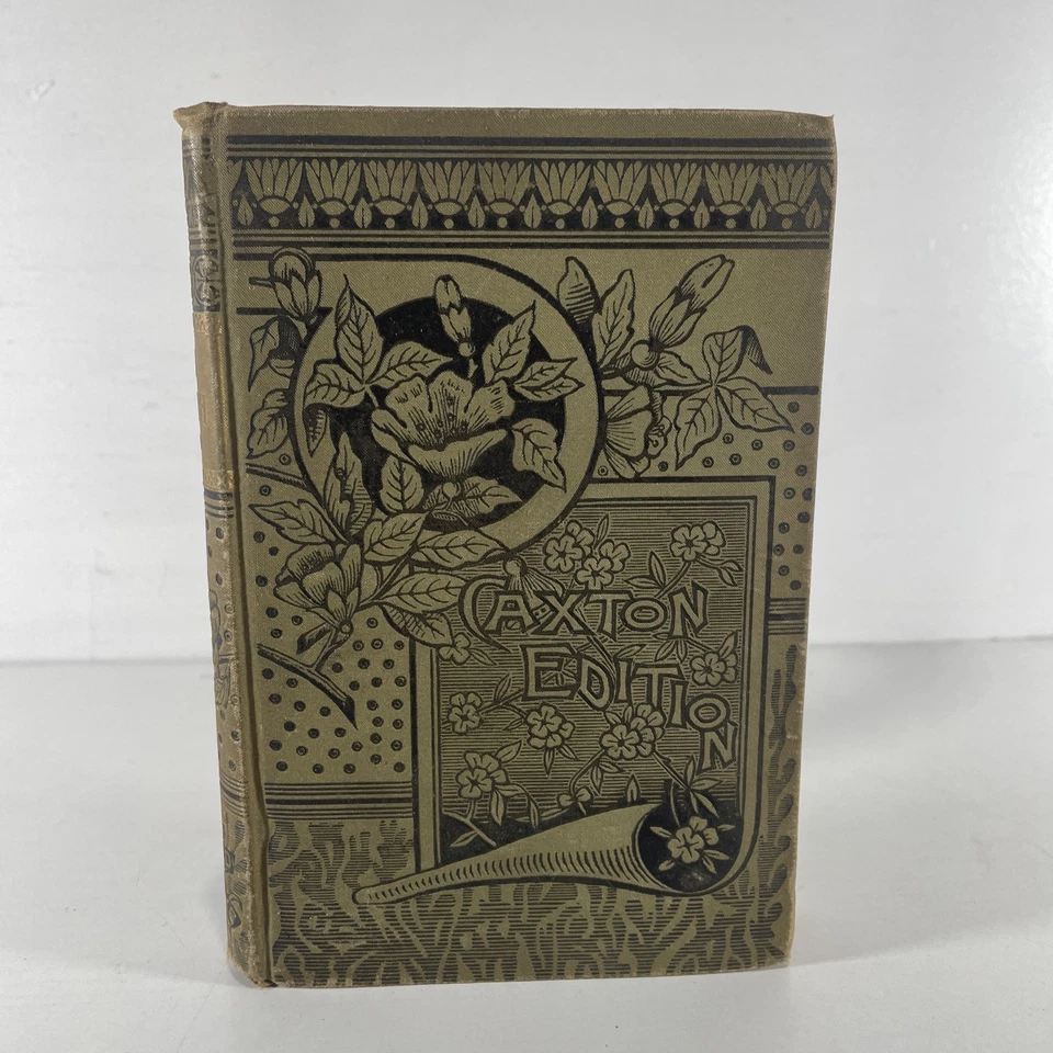 Caxton Edition – Decorative Floral Hardcover – 19th Century Foto 2 de 4