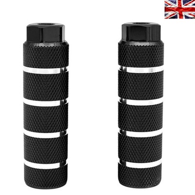 Leichte 6061 Aluminium BMX Pegs mit Anti-Rutsch Griff - stylische schwarze Streifen