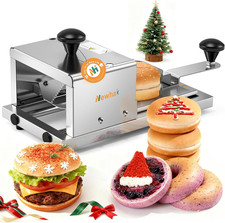 Commercial Bagel Slicer Manual Hamburger Bun Cutter Bread Guillotine with Stainl
