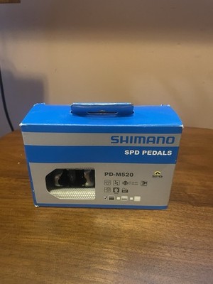 Shimano SPD Pedals PD-M520 SPD Clipless XC Mountain Bike Pedals New In Box