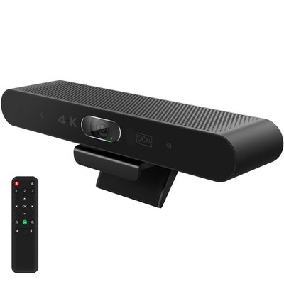 4K Conference Webcam with Mic Speaker for Zoom Teams