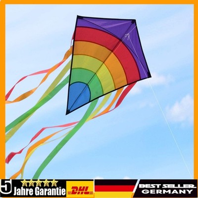 XXL Drachen Große Regenbogen Drachen Einleiner Flugdrachen für Erwachsene Kinder