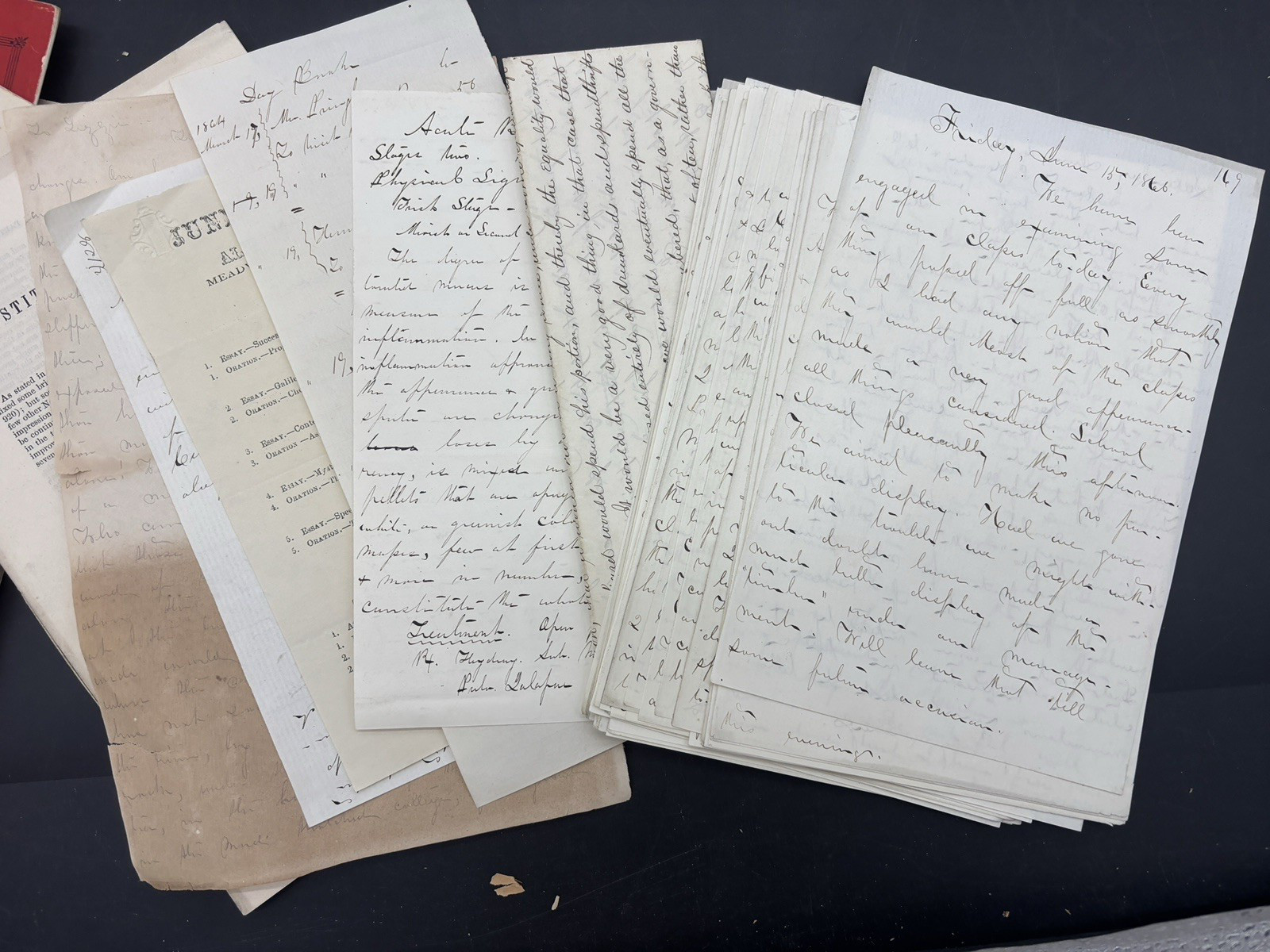 1860s Archive Diary Teacher Louisiana Missouri Became Civil War Soldier Killed