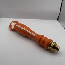 Brooklyn East IPA Porcelain Orange White Beer Tap Bar Knob Handle 12.5"