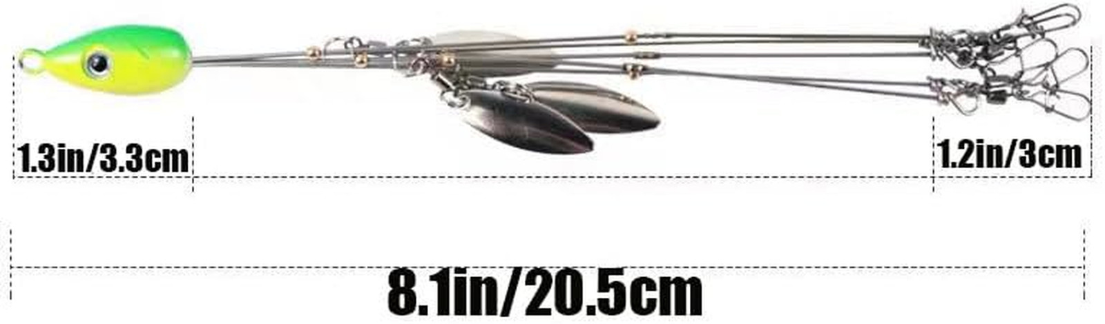 4Pack Premium18G 5 Arm Alabama Rig Head Umbrella Fishing Group Lures Bass Swimmi - Image 5