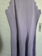 Eliza J Scalloped Fit & Flare Dress Lilac Size Large