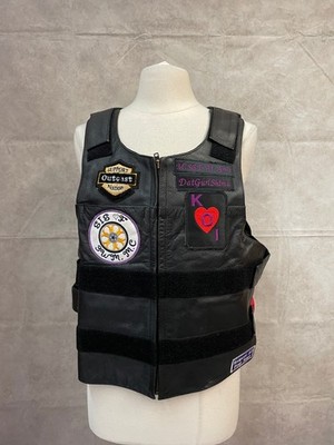 Black Dynasty Ryder Club - Highway Leather Men's Black Biker Moto Vest Size XS