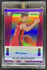 2024-25 Panini Prizm Deca Reed Sheppard Signatures RC Purple Prizm Auto #/75