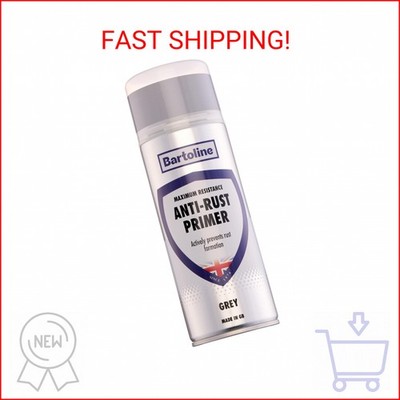 Bartoline Anti-Rust Primer Spray Paint, Gray, 13.5 oz - Matt Finish Corrosion-Re