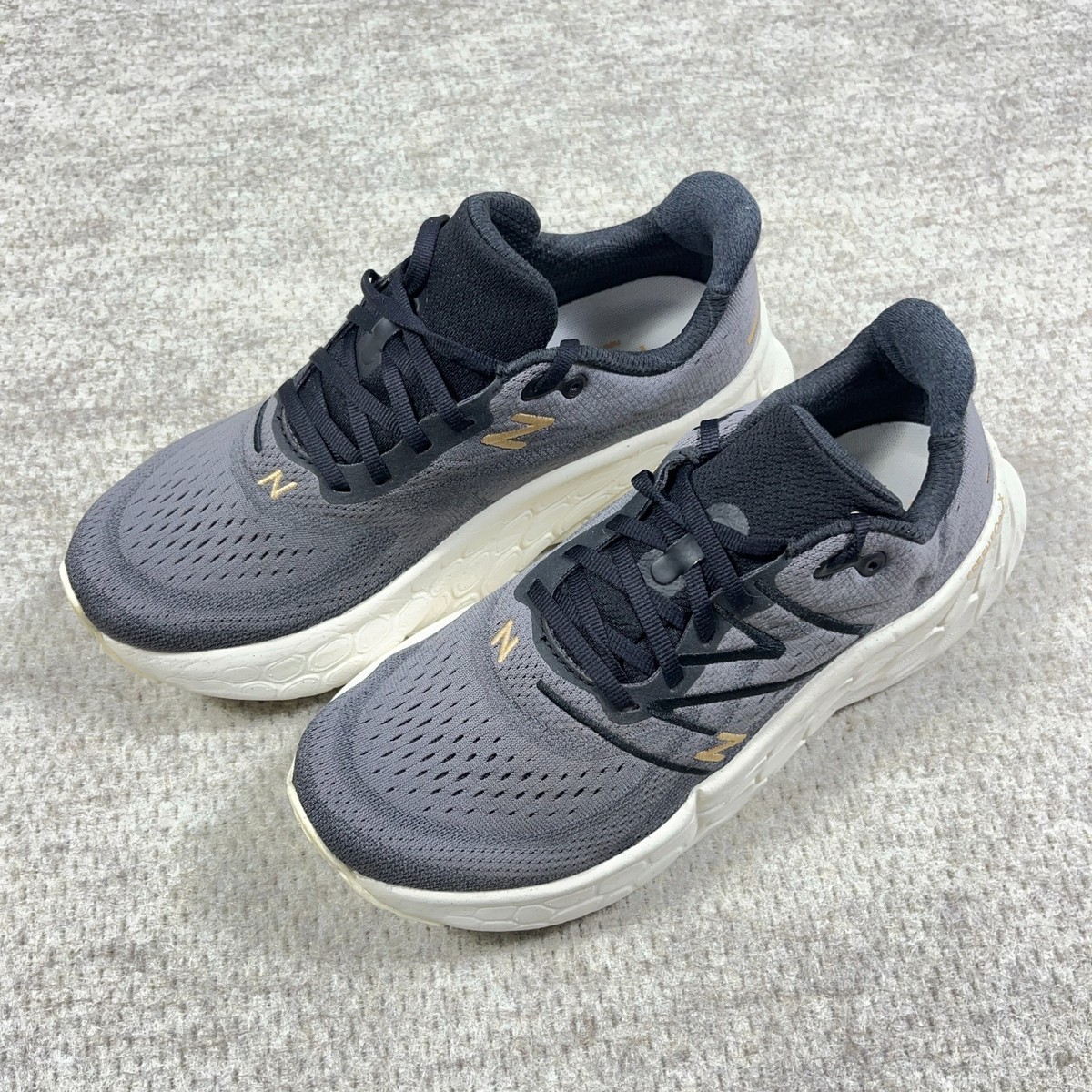 New Balance Fresh Foam X‎ More V4 Men Size 8 Running Shoes Castlerock Women 9.5 New Balance Fresh Foam X More v4 Castlerock Turtledove for  main image 4